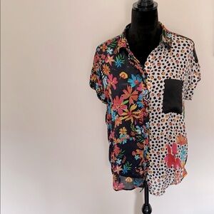 Desigual Multi Patterned Blouse